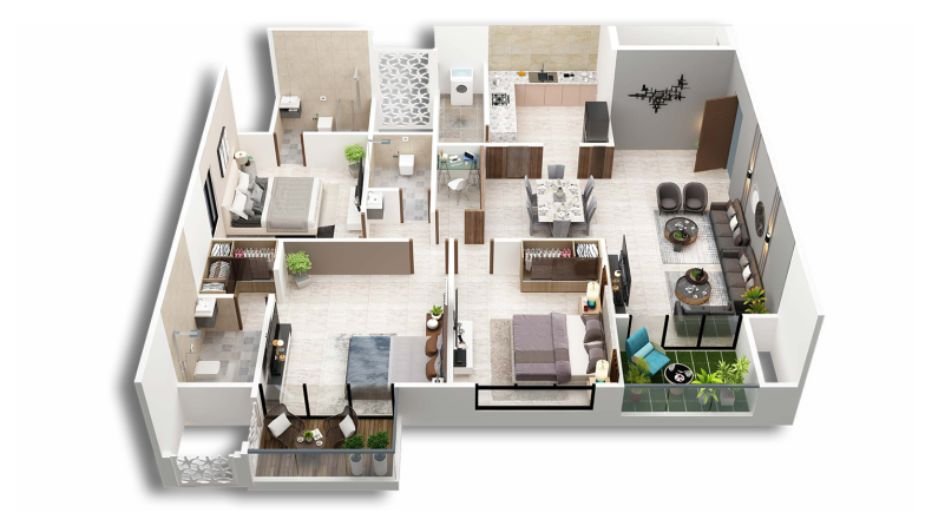 Moonlight-Melliza-tower-Gallery-3BHk-Floor-Plan